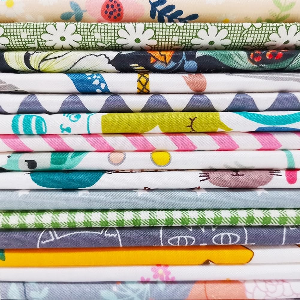 Tissu, 50 pcs/lot Top coton 8" x 8" (20 cm x 20 cm) patchwork carré pour la couture de l'artisanat de courtepointe, tissus artisanaux de fête à la maison bricolage couture de masques faciaux