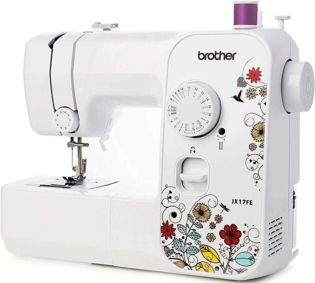 Brother JX17FE Machine à coudre électrique portable pour débutant 17 points