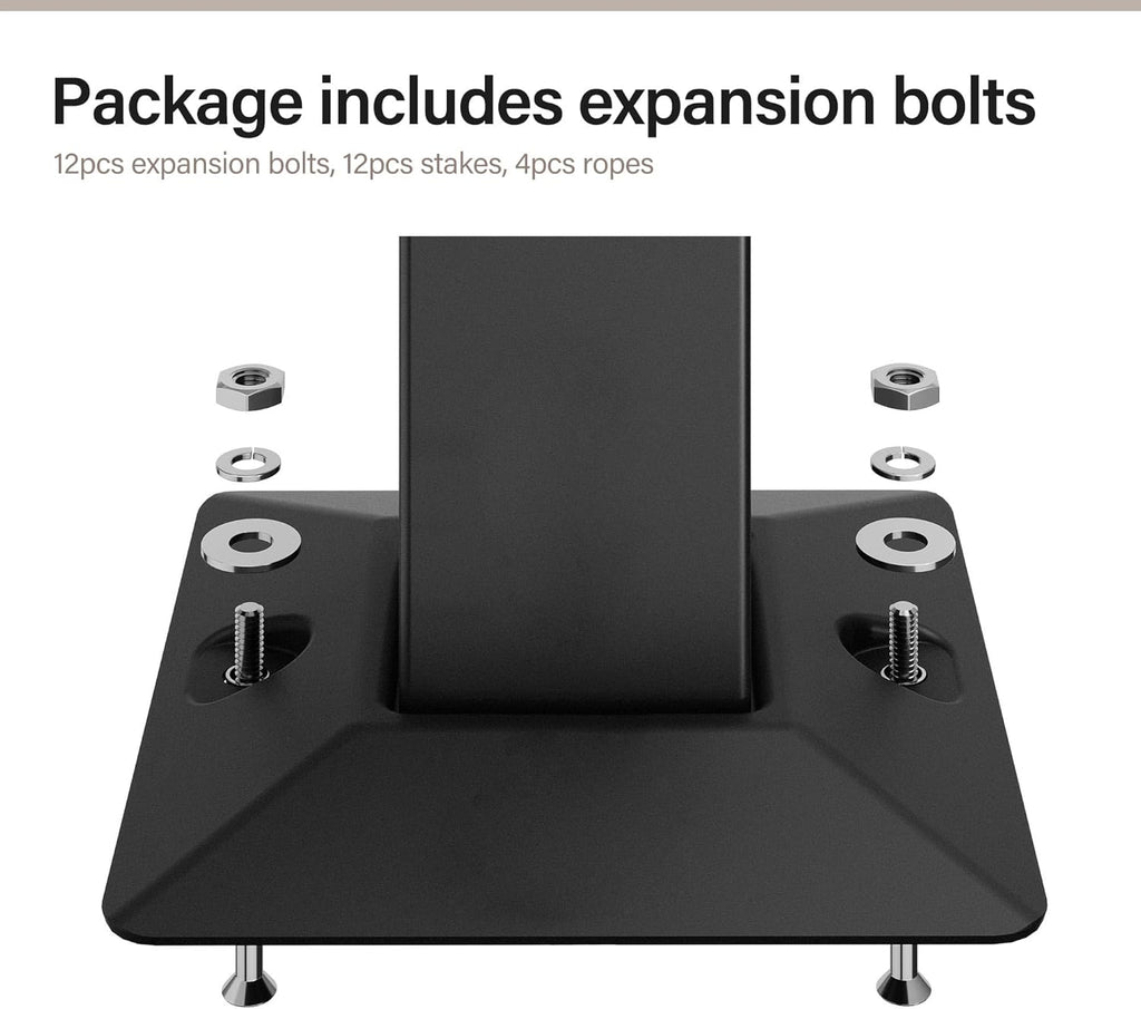 Tente pavillon d'extérieur améliorée à double toit, auvent imperméable UV50+ avec filet et crochets