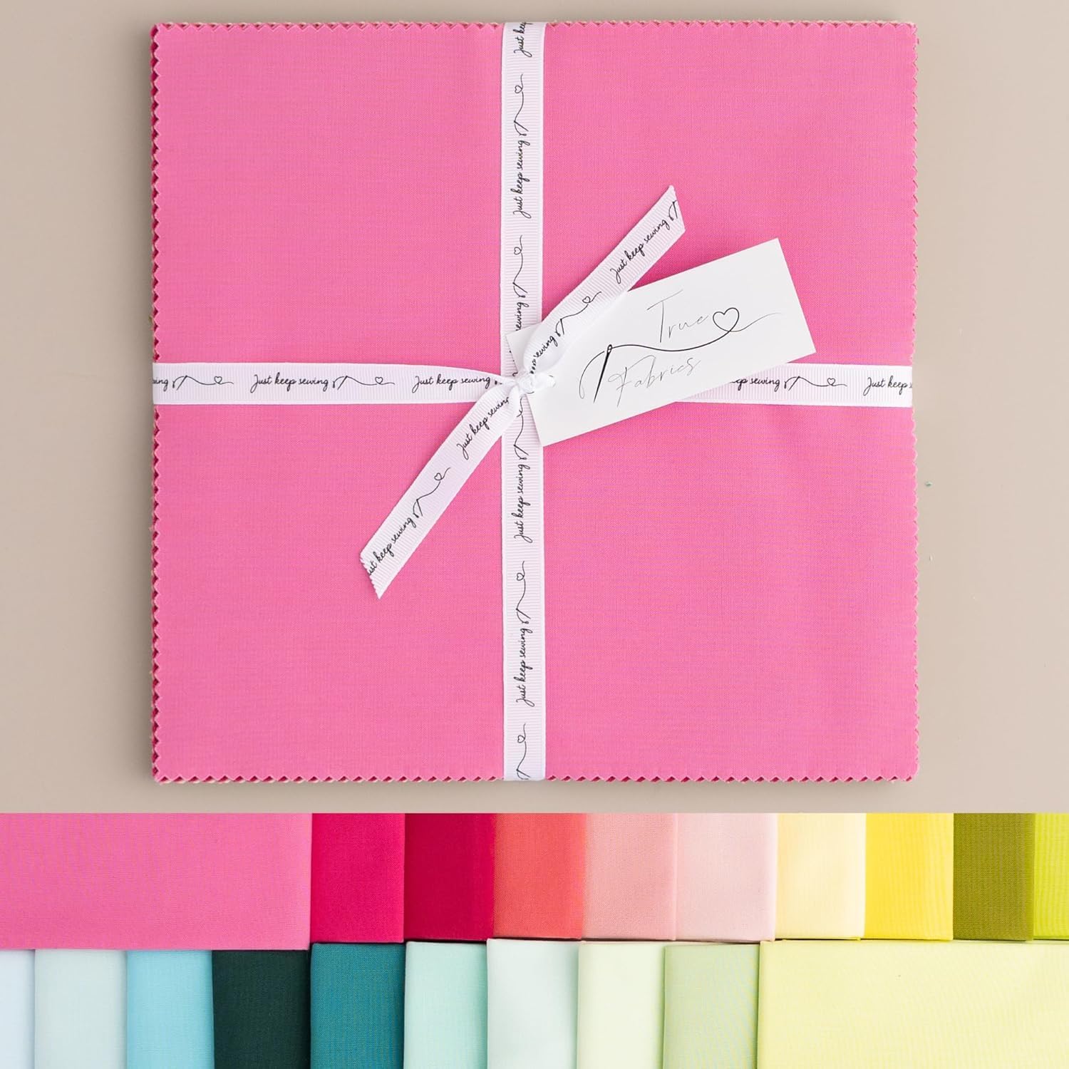 True Fabrics Tissu prédécoupé pour gâteau en couches carrés de 25,4 cm