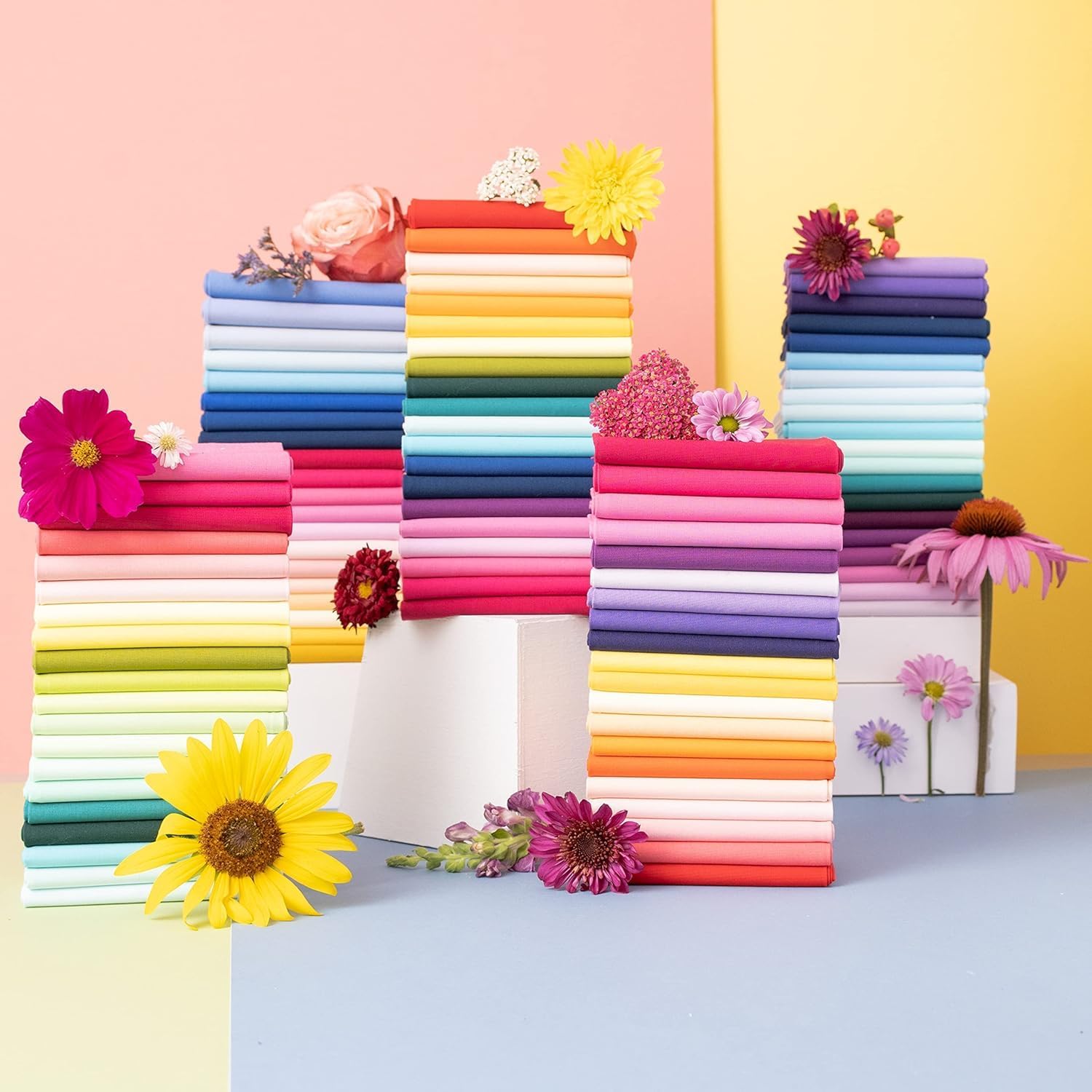 True Fabrics Tissu prédécoupé pour gâteau en couches carrés de 25,4 cm