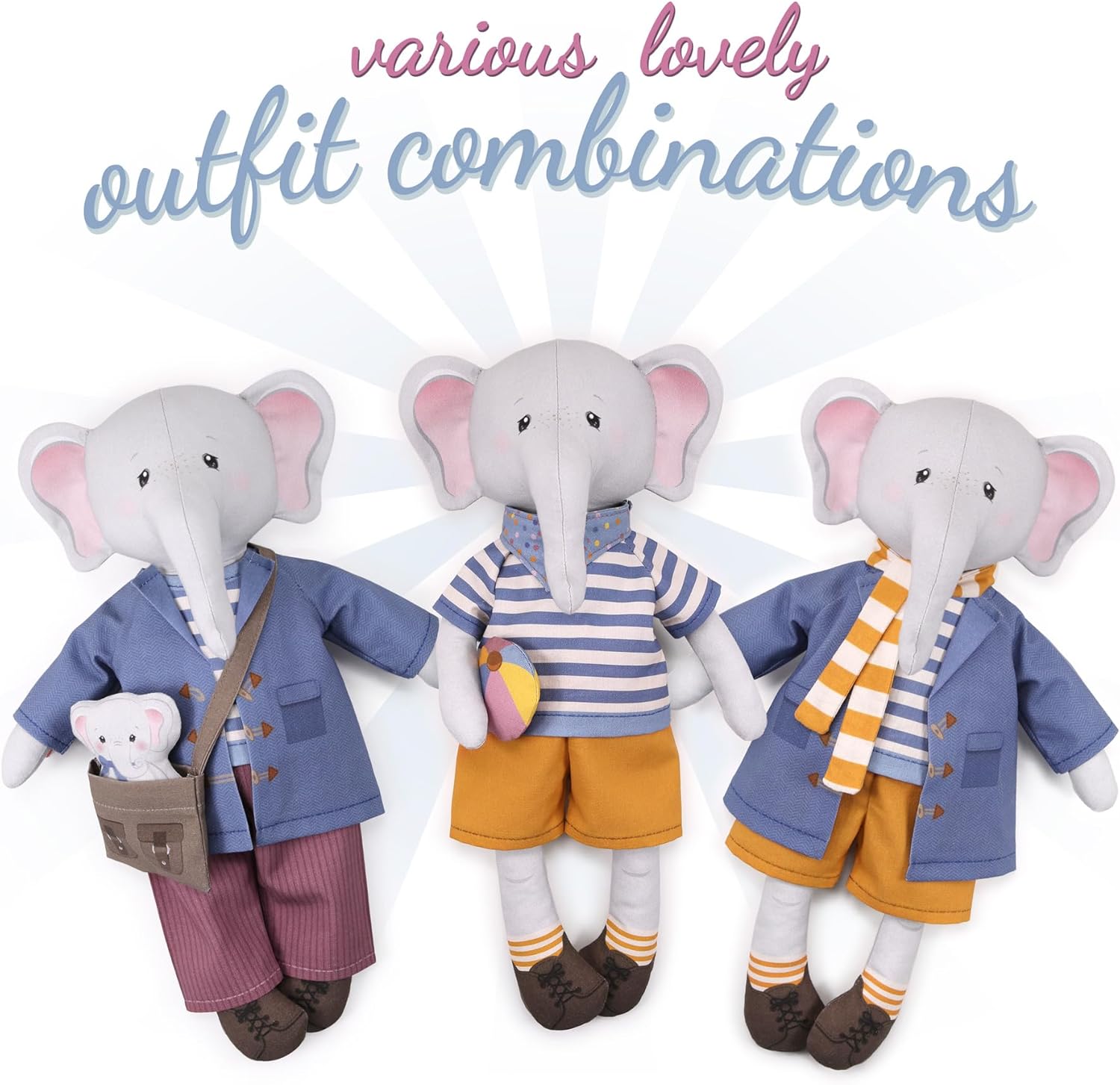 kullaloo Kit de couture en tissu pour débutant – Kit de loisirs créatifs pour filles et garçons