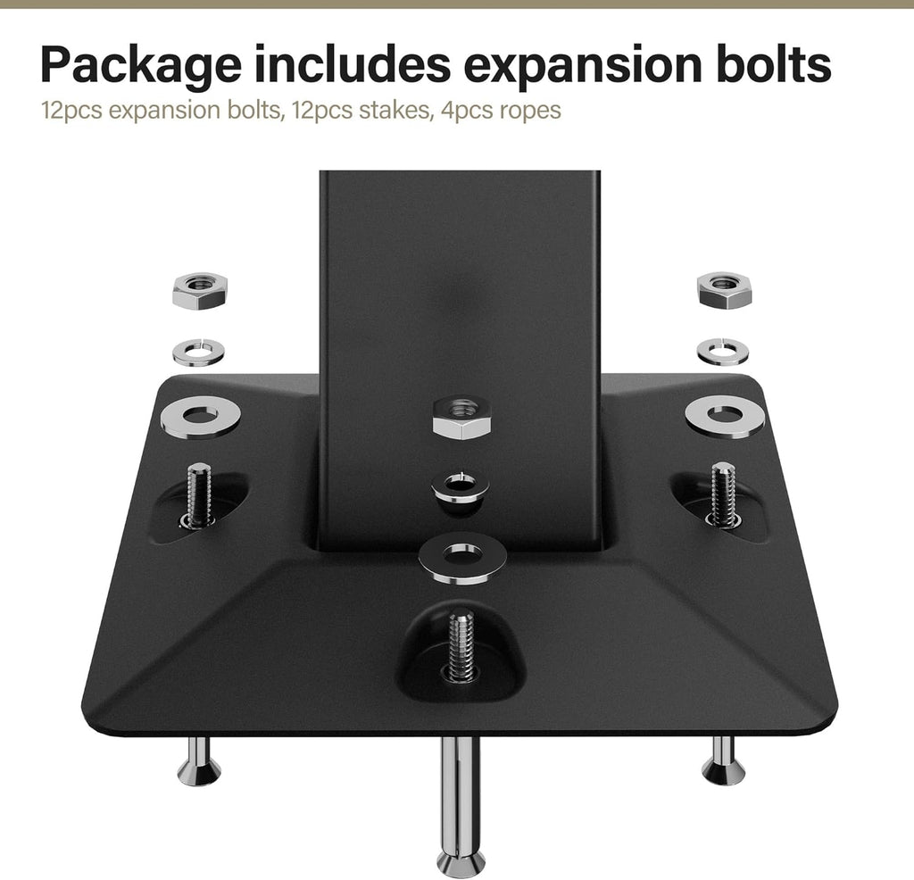 Tente pavillon d'extérieur améliorée à double toit, auvent imperméable UV50+ avec filet et crochets