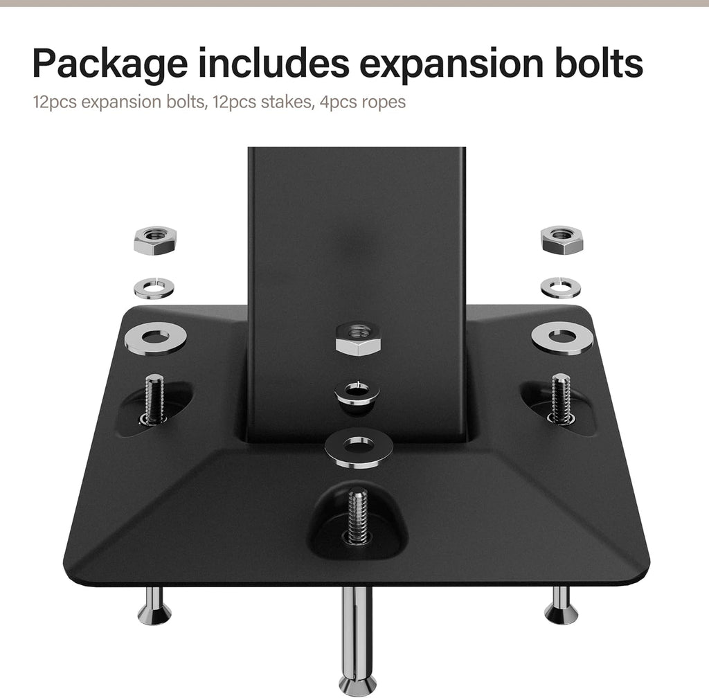 Tente pavillon d'extérieur améliorée à double toit, auvent imperméable UV50+ avec filet et crochets