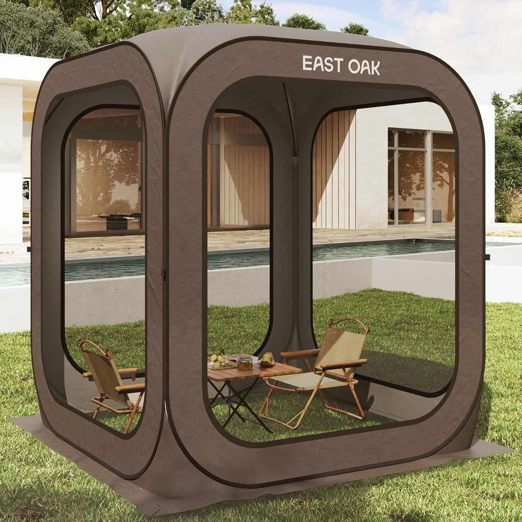 Tente moustiquaire EAST OAK, moustiquaire portable, 3 x 3 m, avec sac de transport