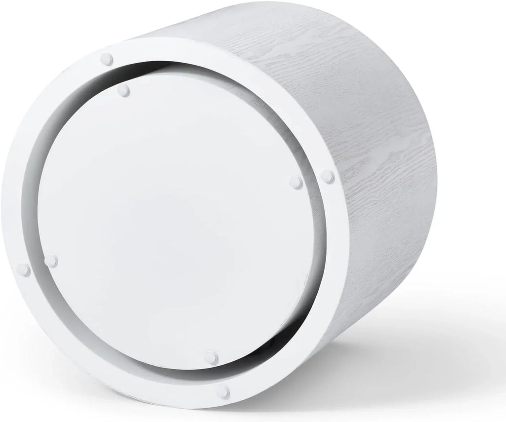 Lot de 2 tables basses gigognes, table basse ronde moderne avec pieds antidérapants, tables d'appoint circulaires en bois de noyer