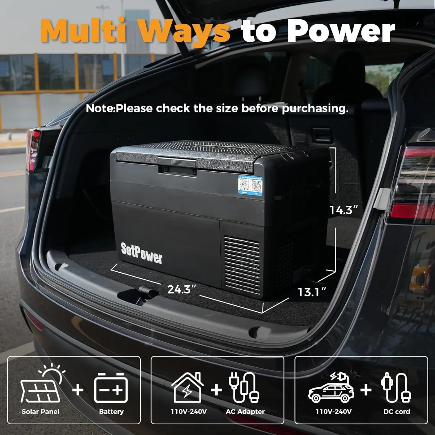 Réfrigérateur portable 12 V 21 litres, autonomie de 50 heures, glacière électrique pour voiture