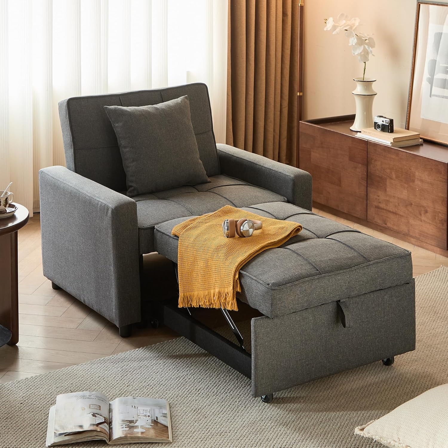 Canapé-lit convertible avec lit gigogne