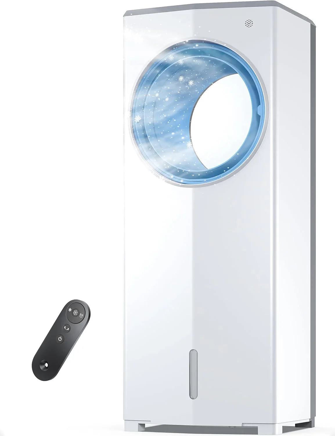 Climatiseur portatif sans fenêtre, petit refroidisseur d'air par évaporation de 26,3 pouces pour pièces sans fenêtre