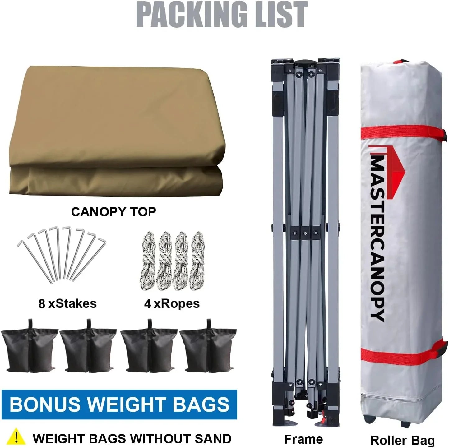 Tente pop-up robuste avec sac à roulettes (10 x 10, noir)