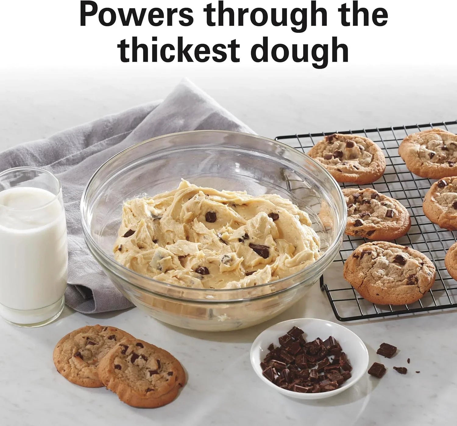 Batteur sur socle électrique Hamilton Beach, 4 litres, crochet pétrisseur, batteur plat, protection anti-éclaboussures, 7 vitesses avec fouet