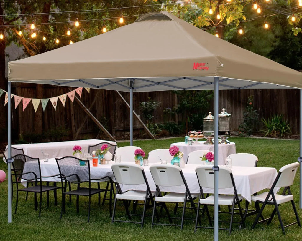 Tente pop-up robuste avec sac à roulettes (10 x 10, noir)