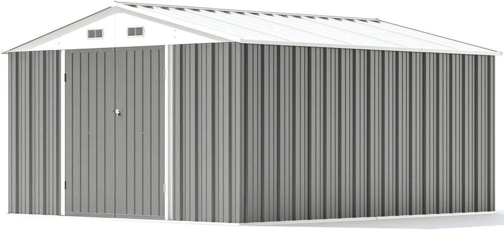 Patiowell Abri de rangement extérieur 5 x 3 pi, abri à outils avec toit en pente et porte verrouillable