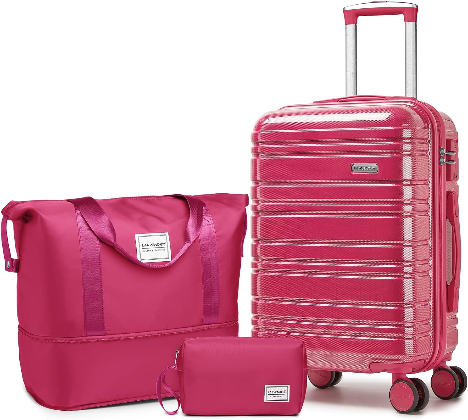 Ensemble de bagages 6 pièces, ensemble de valises rigides extensibles avec roulettes pivotantes, ensemble de bagages à roulettes légers