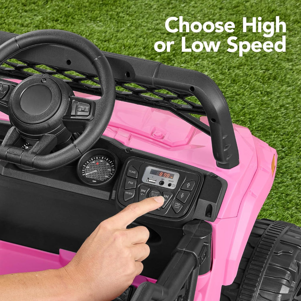 Voiture électrique UTV noire pour enfants