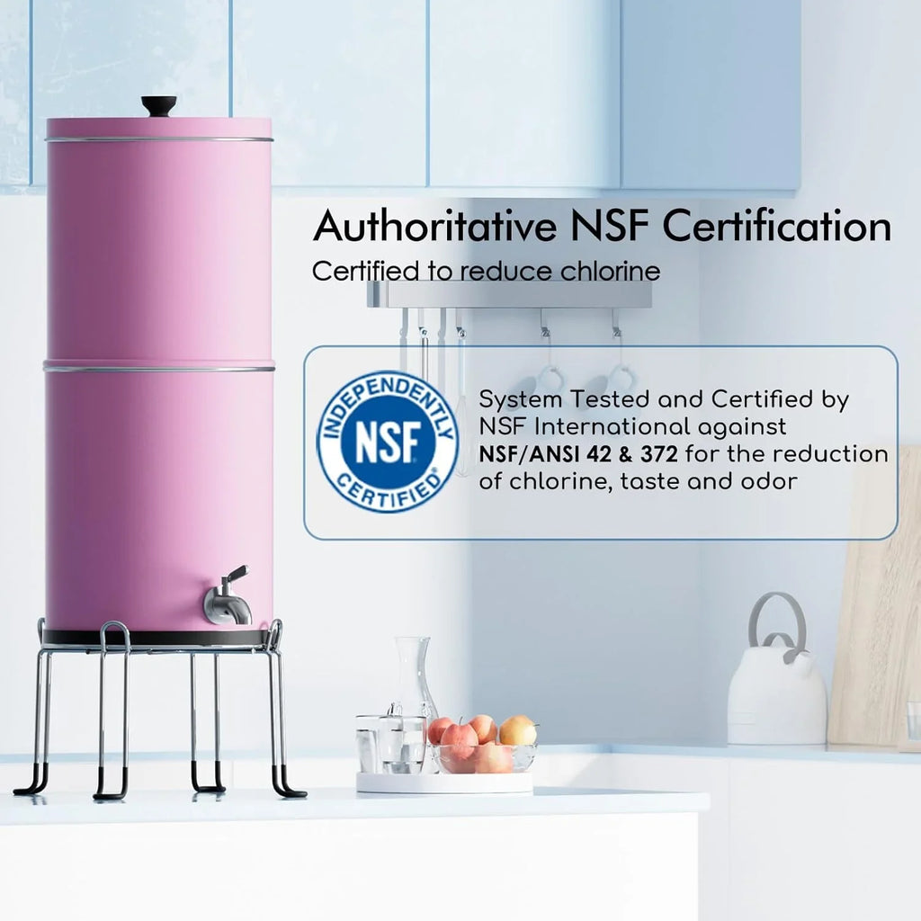 Système de filtration d'eau par gravité par ultrafiltration Purewell en trois étapes de 0,01 μm 304