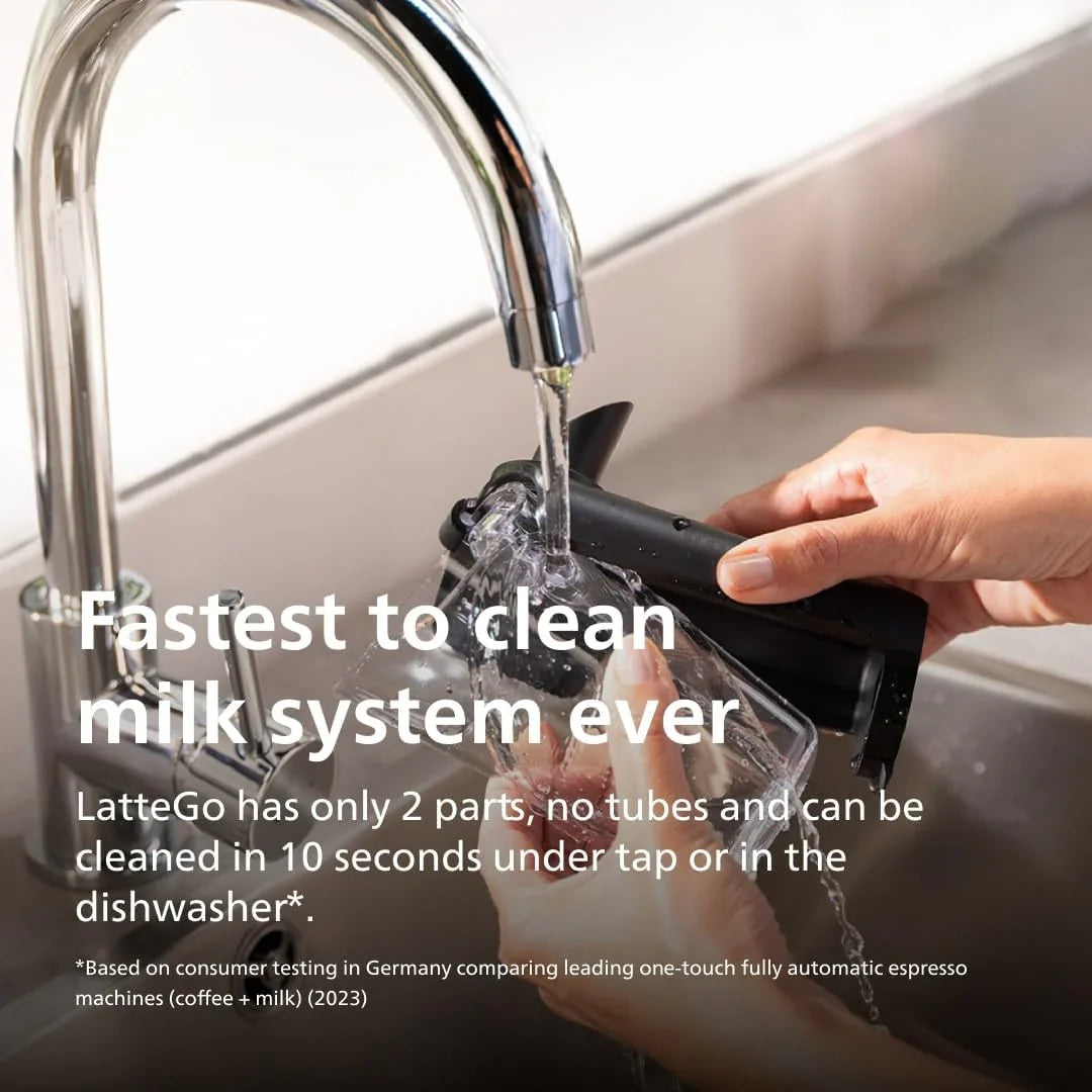 Machine à expresso entièrement automatique - 6 boissons chaudes et glacées avec broyeur en céramique