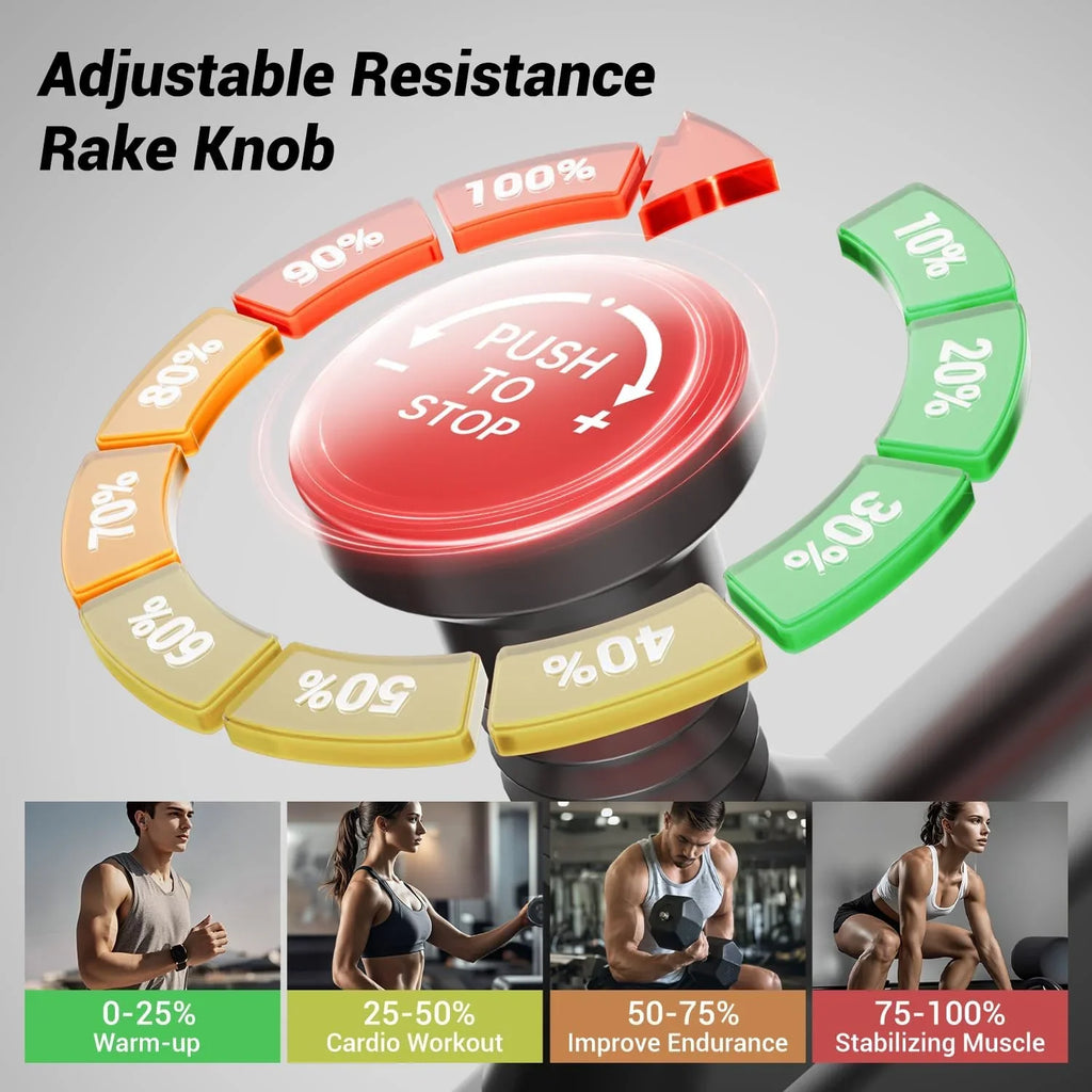 Vélo d'exercice CURSOR FITNESS, vélo stationnaire à domicile, capacité de 300 lb