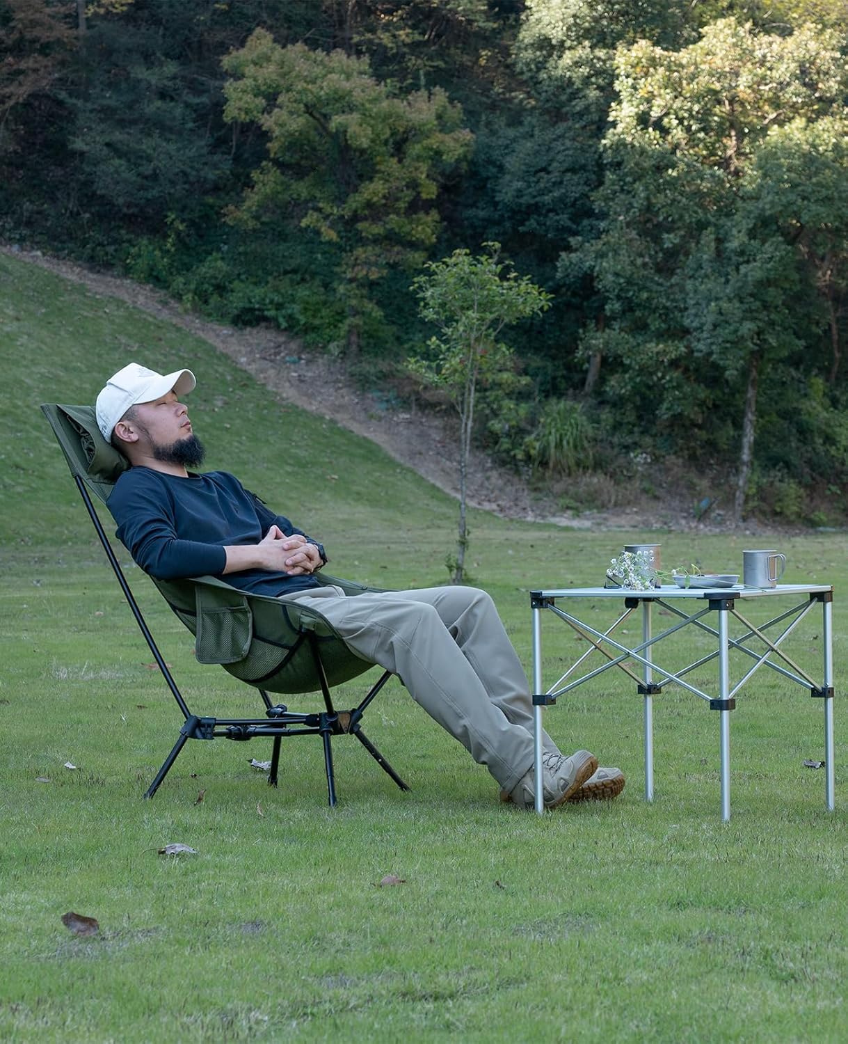 Chaise de plage pliante de camping compacte et ultralégère