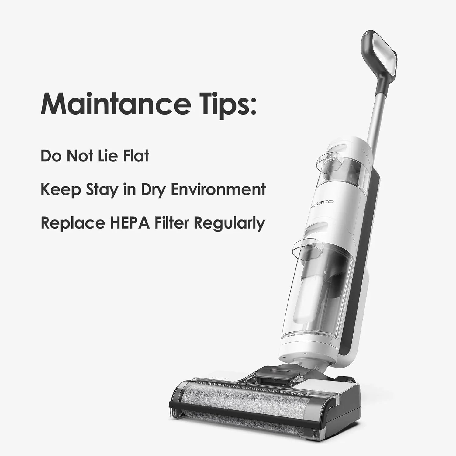 Nettoyeur et serpillière sans fil pour sols secs et humides