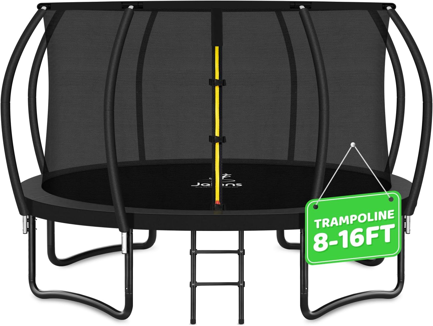 Trampoline Trampoline de loisirs avec filet de clôture et échelle, trampoline d'extérieur antirouille pour enfants et adultes