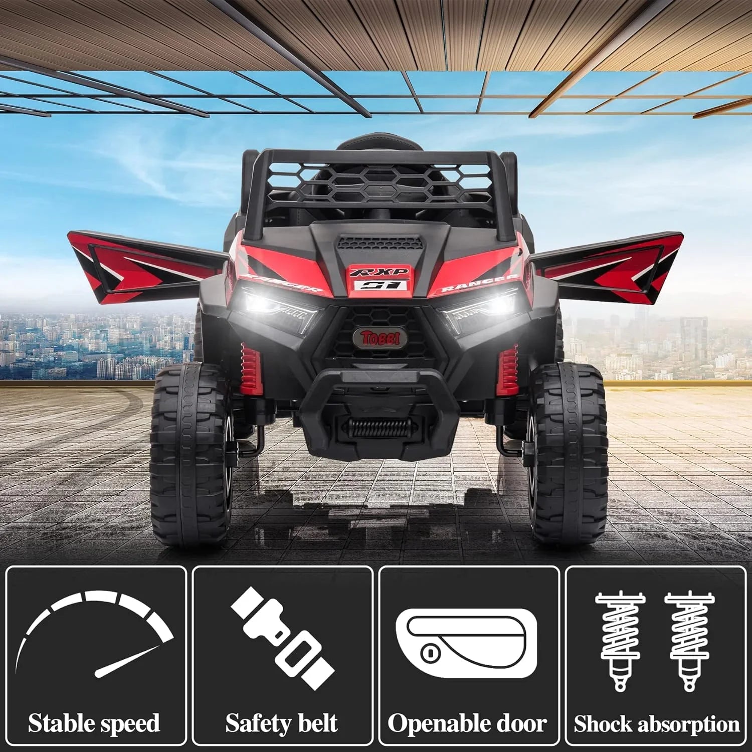 Voiture électrique tout-terrain TOBBI 12 V pour enfants