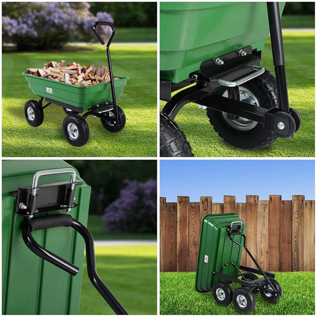 Benne Gardebruk® Jardin 300kg 4 pneumatiques essieu directeur tout terrain