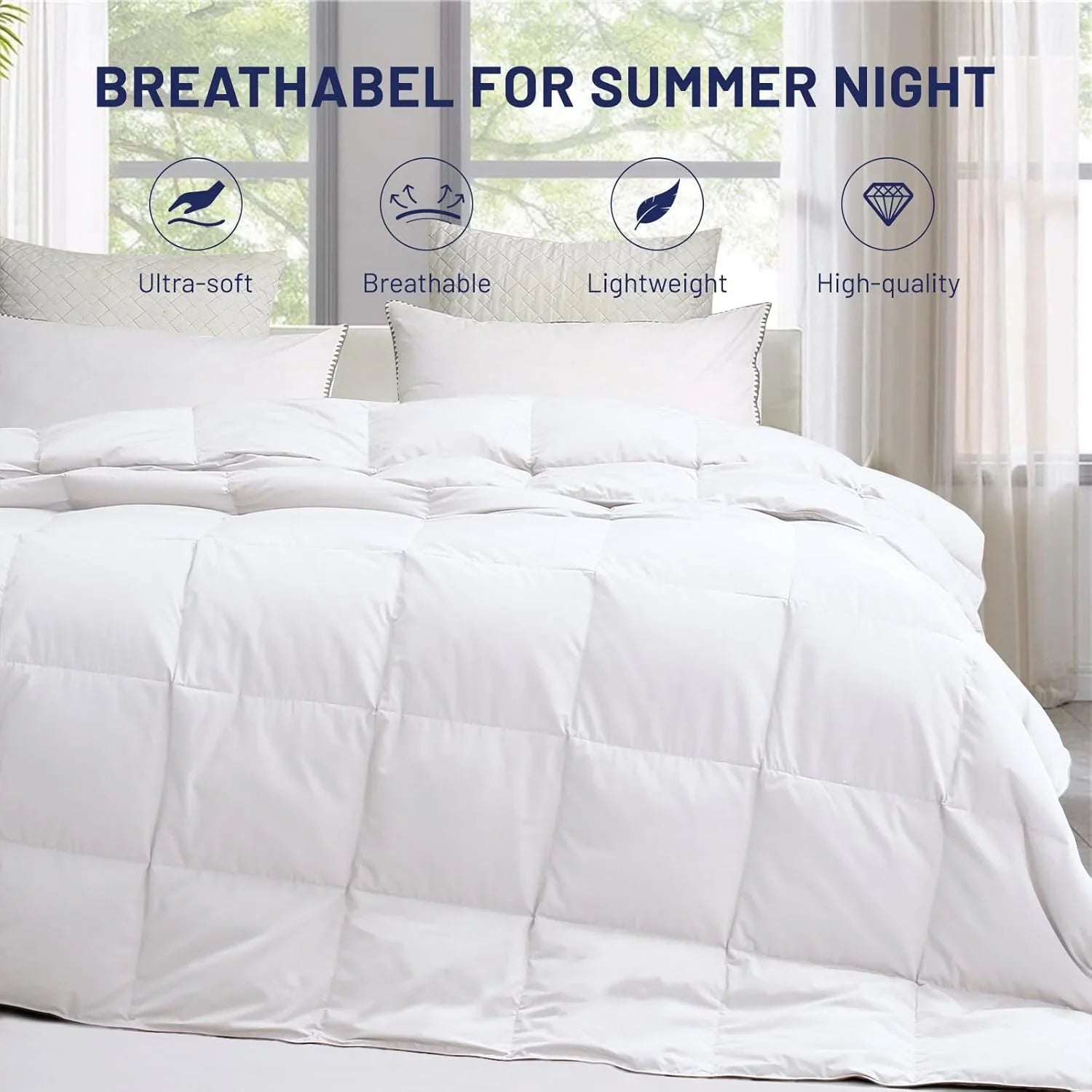 Couette en duvet de qualité supérieure avec design à cloisons 3D