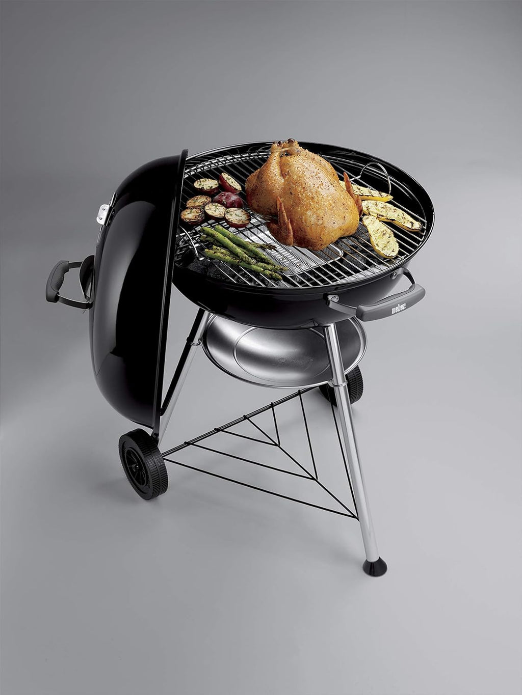 Barbecue au charbon de bois Weber Compact Kettle/avec trépied et roues