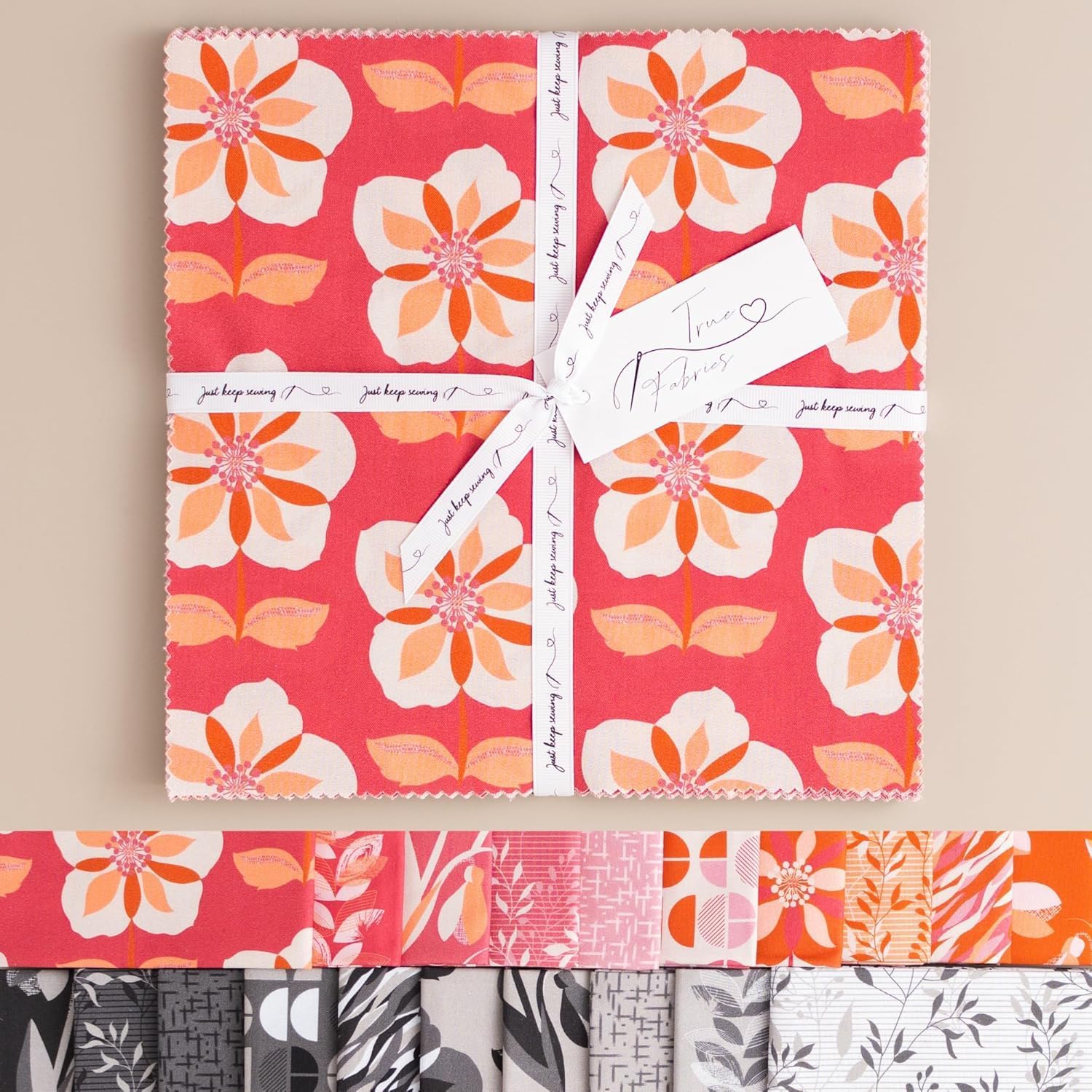 True Fabrics Tissu prédécoupé pour gâteau en couches carrés de 25,4 cm