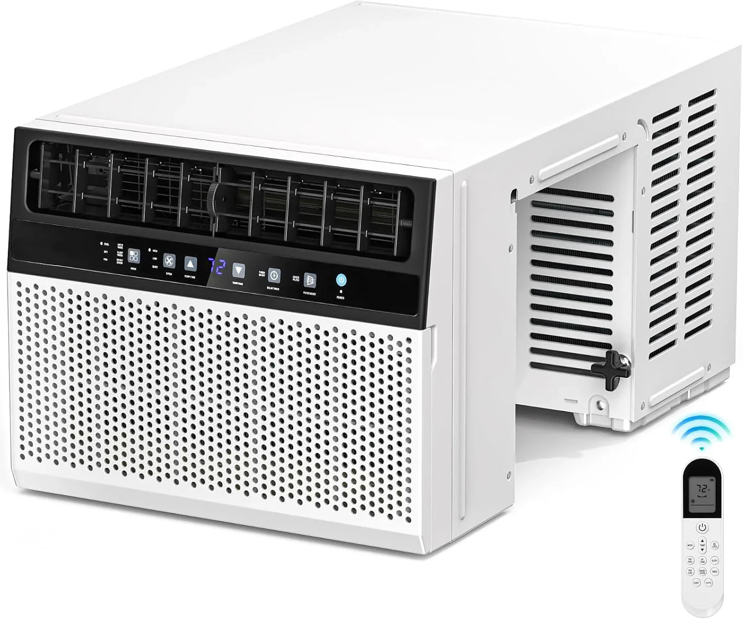 Climatiseur de fenêtre en U Antarctic Star 12 000 BTU, refroidit jusqu'à 550 pi² avec 6 modes, minuterie 24 h, climatiseurs de fenêtre ultra silencieux