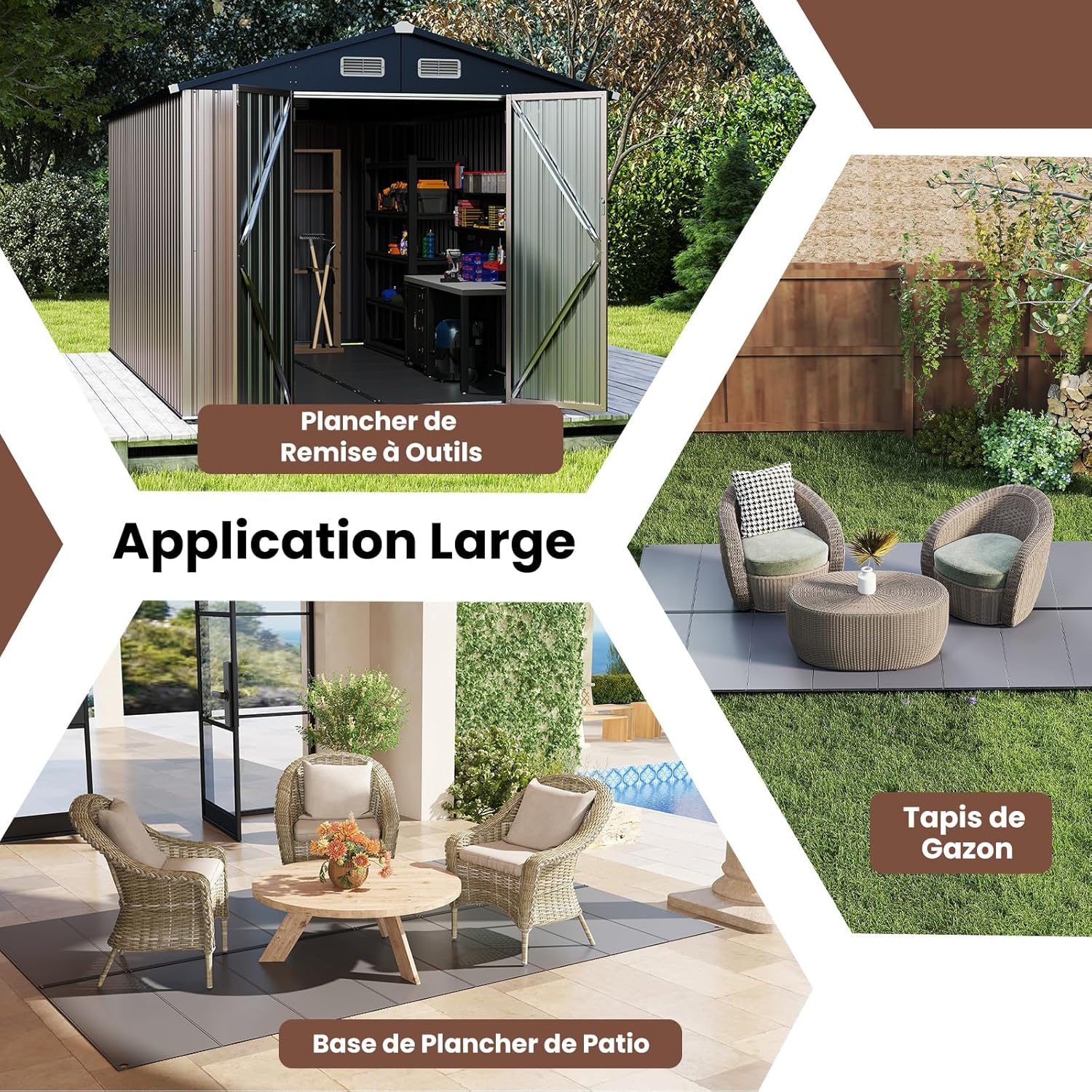 RELAX4LIFE Abri de Jardin en Métal 350x223x197cm, Cabane de Stockage 15m3 8m2 avec 2 Portes, Toit Incliné, Fenêtre de Ventilation pour Vélo Tondeuse, Organisateur Extérieur pour Jardin Patio (15m³)