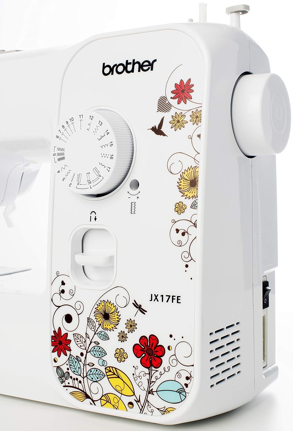 Brother JX17FE Machine à coudre électrique portable pour débutant 17 points