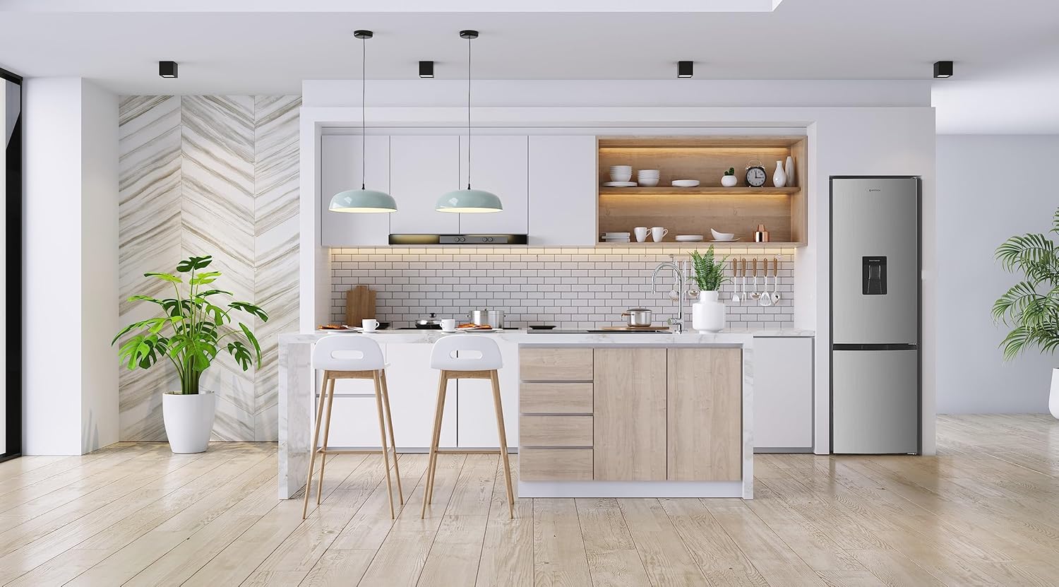 Réfrigérateur de table GEDTECH 85 L GTOP93BL avec compartiment congélateur - Classe E