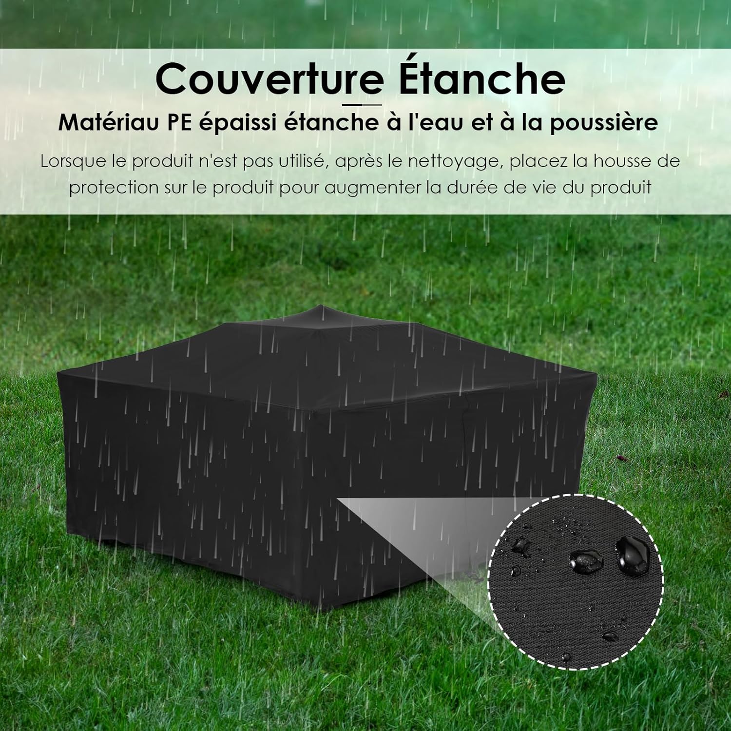 LIFERUN 32" BBQ-vuurkorf voor buiten, tuinvuurkorf, terrashaard met grill, inclusief pook, vonkenvanger, koolstofgaas, grillklemmen, borstel en 4 voetjes. 