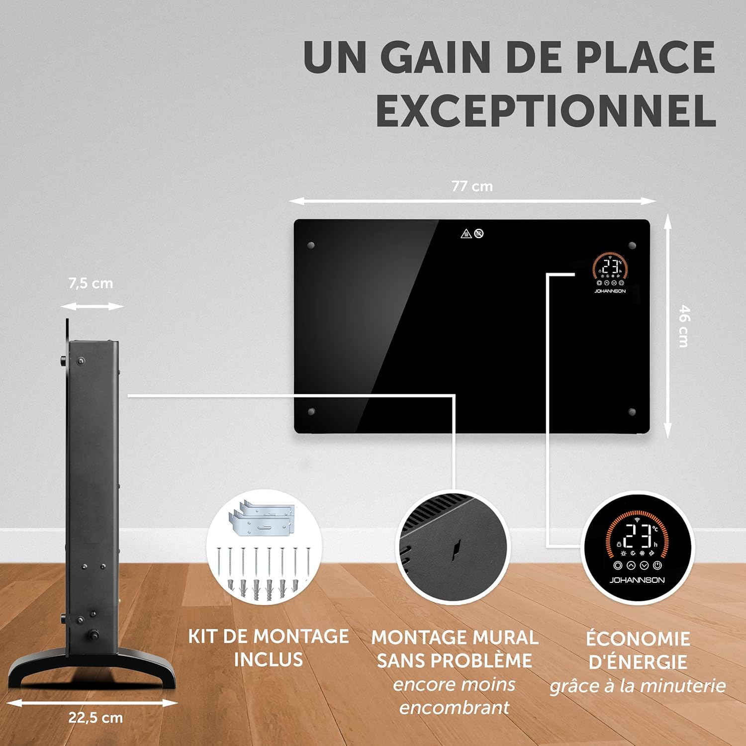 Radiateur thermostatique électrique Aurora radiateur électrique intérieur radiateur électrique mobile