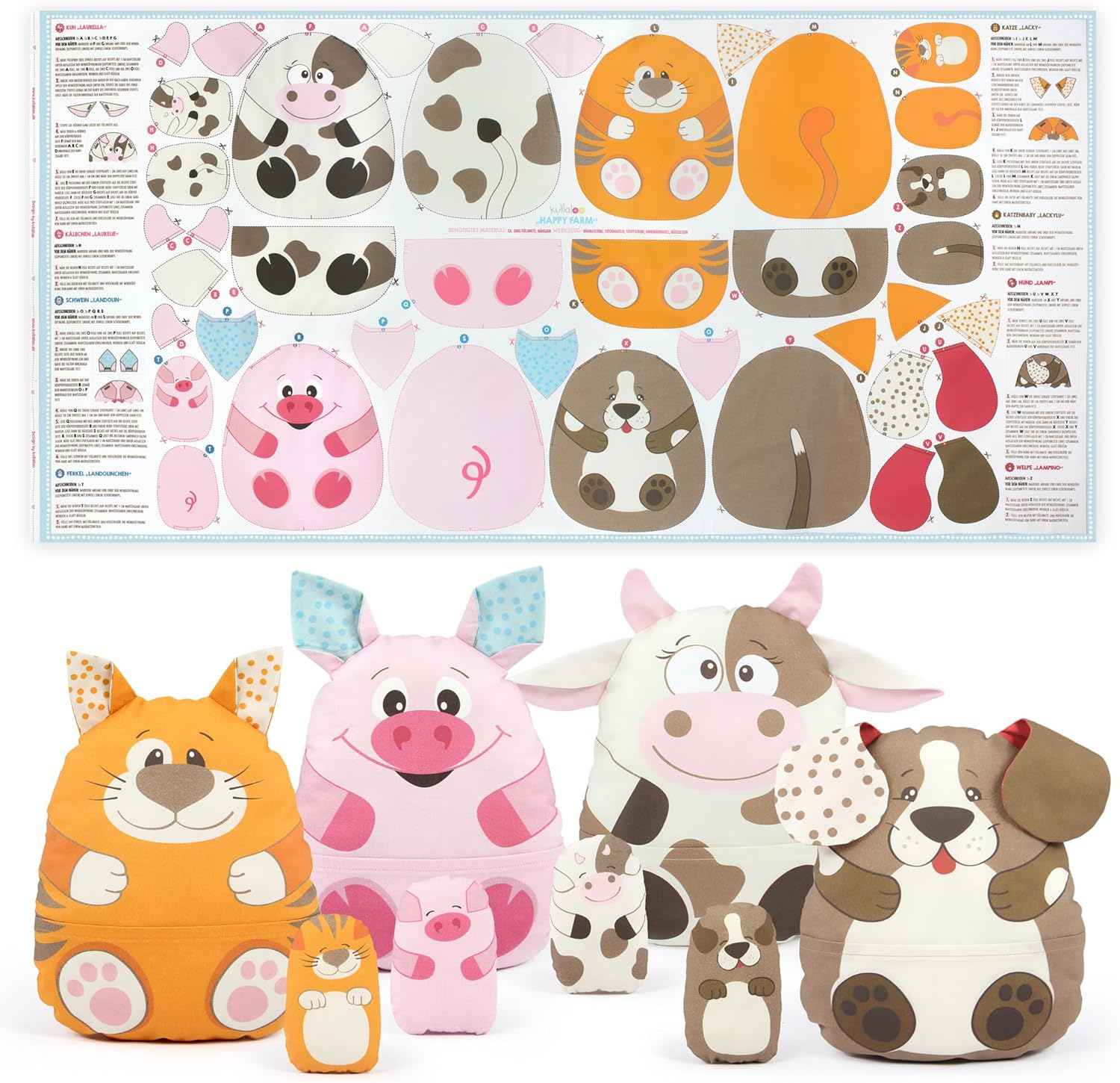 kullaloo - Kits de couture pour enfants et débutants - Kits de poupées de chiffon DIY