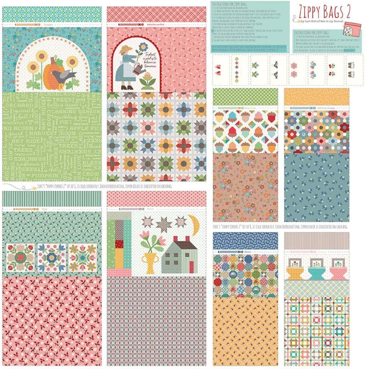 Assortiment de panneaux de tissu matelassé de qualité supérieure de Riley Blake, parfaits pour le matelassage, les vêtements, les travaux manuels et la décoration intérieure