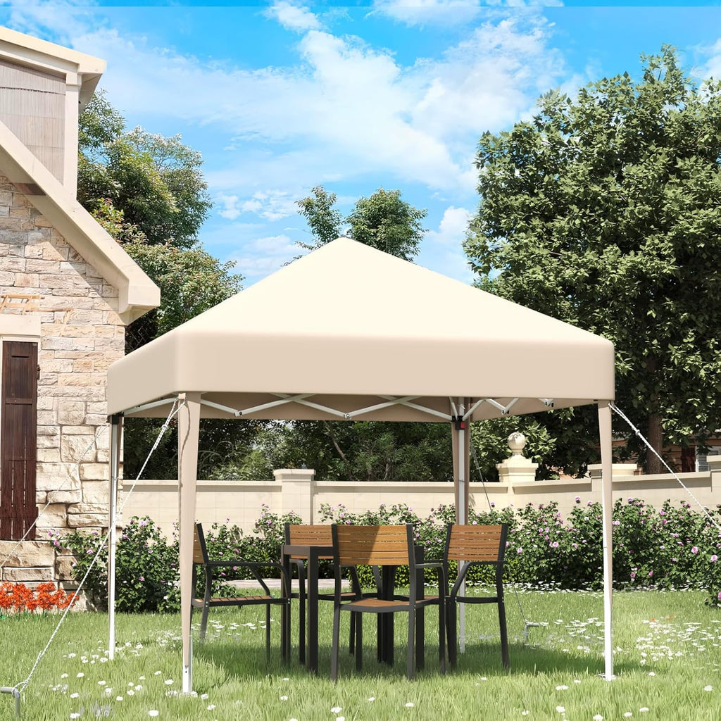 Gazebo pliant étanche JUMMICO, gazebo de jardin extérieur, gazebo pliant à hauteur réglable,