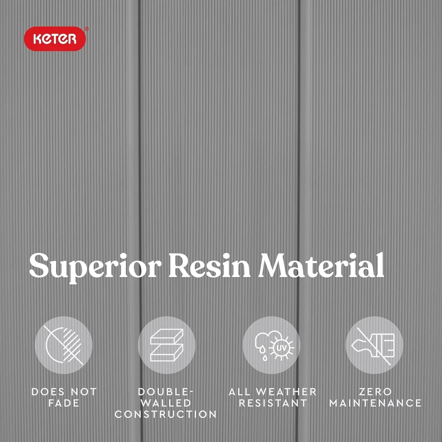 Abri de rangement extérieur haut en résine Keter Premier (4,6 x 5,6 pi)