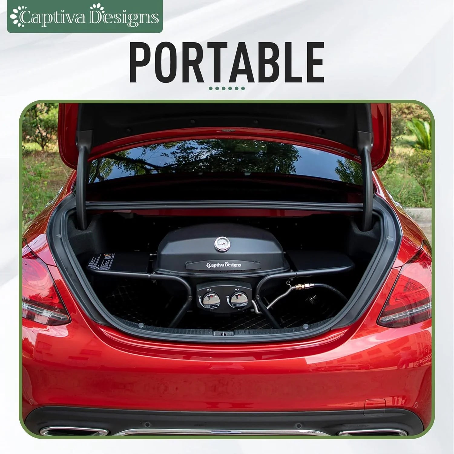 Barbecue au gaz propane à 4 brûleurs Captiva Designs 42 000 BTU