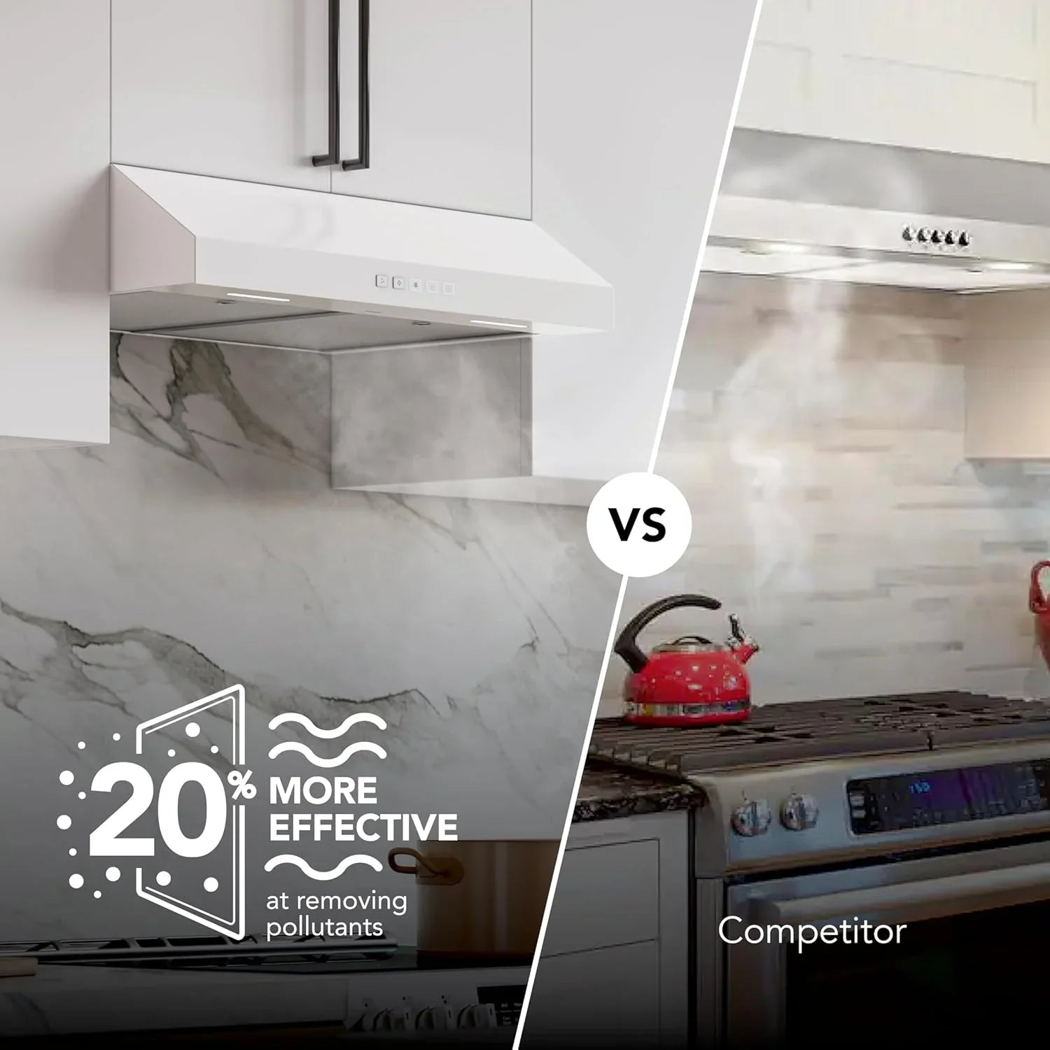 Hotte de cuisinière sous-armoire Broan-NuTone Glacier à trois vitesses avec éclairage DEL, conforme aux normes ADA