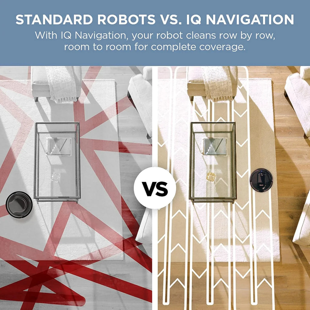 Combinaison robot aspirateur et balai à franges avec aspiration puissante, Matrix Plus