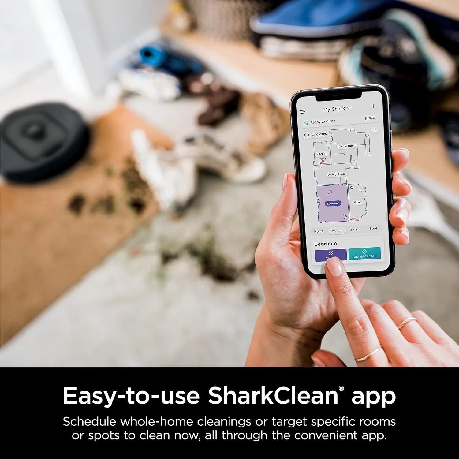 Aspirateur robot, commande vocale, navigation, carte du domicile, stockage de 60 jours