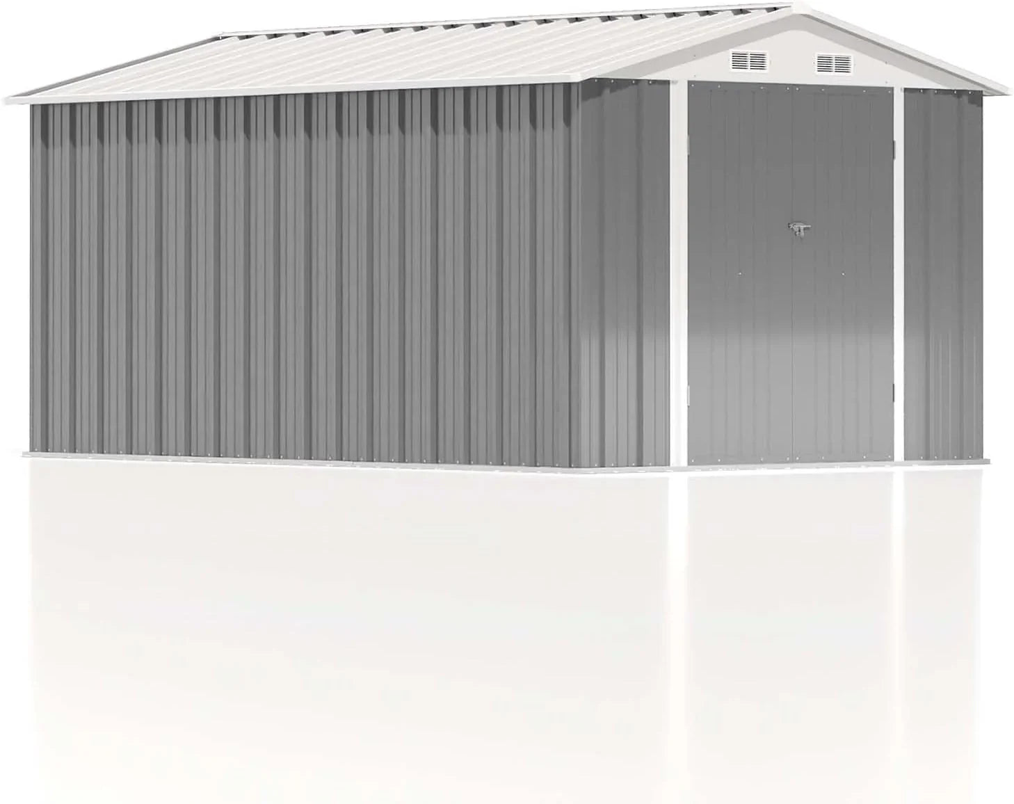 Patiowell Abri de rangement extérieur 5 x 3 pi, abri à outils avec toit en pente et porte verrouillable