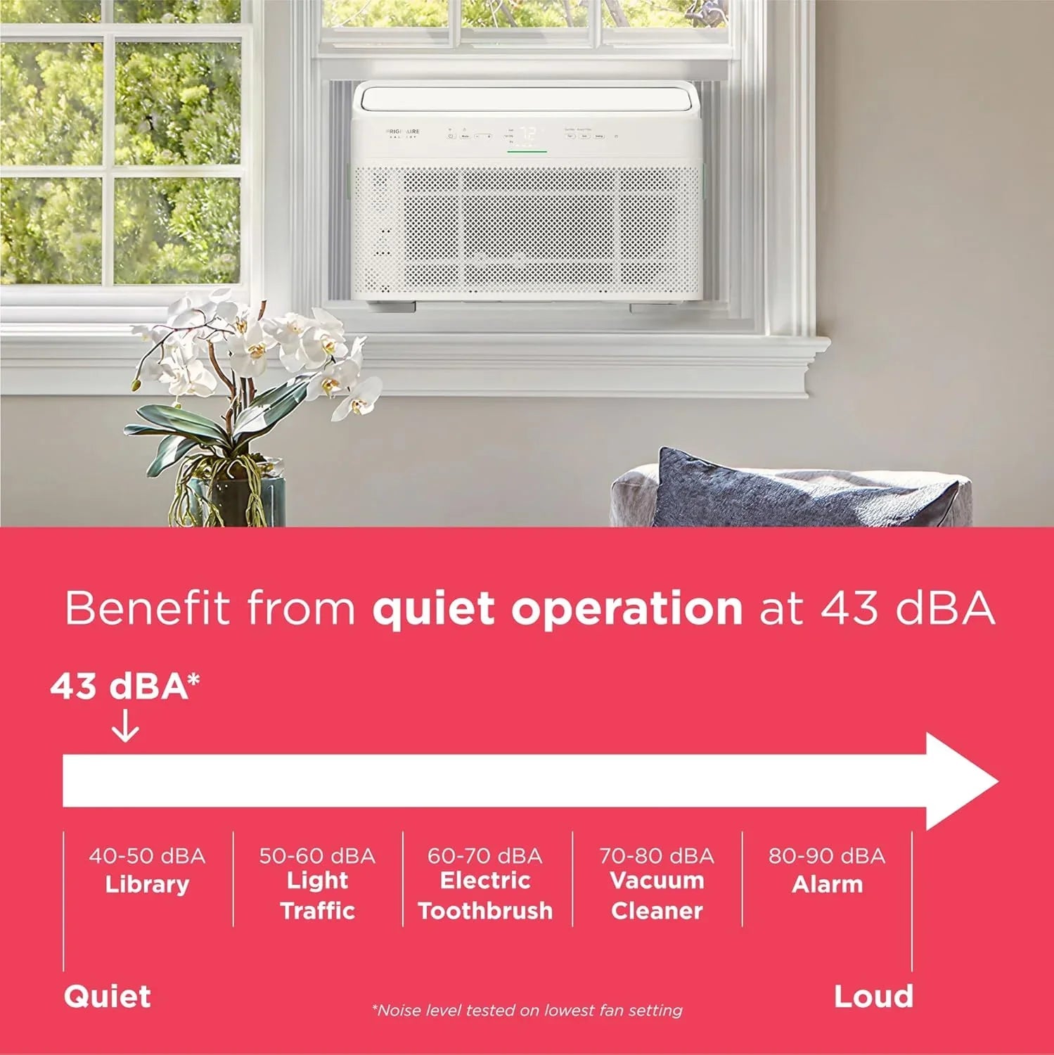 Climatiseur Frigidaire GHWQ103WC1 Inverter silencieux, 10 000 BTU, avec Wi-Fi