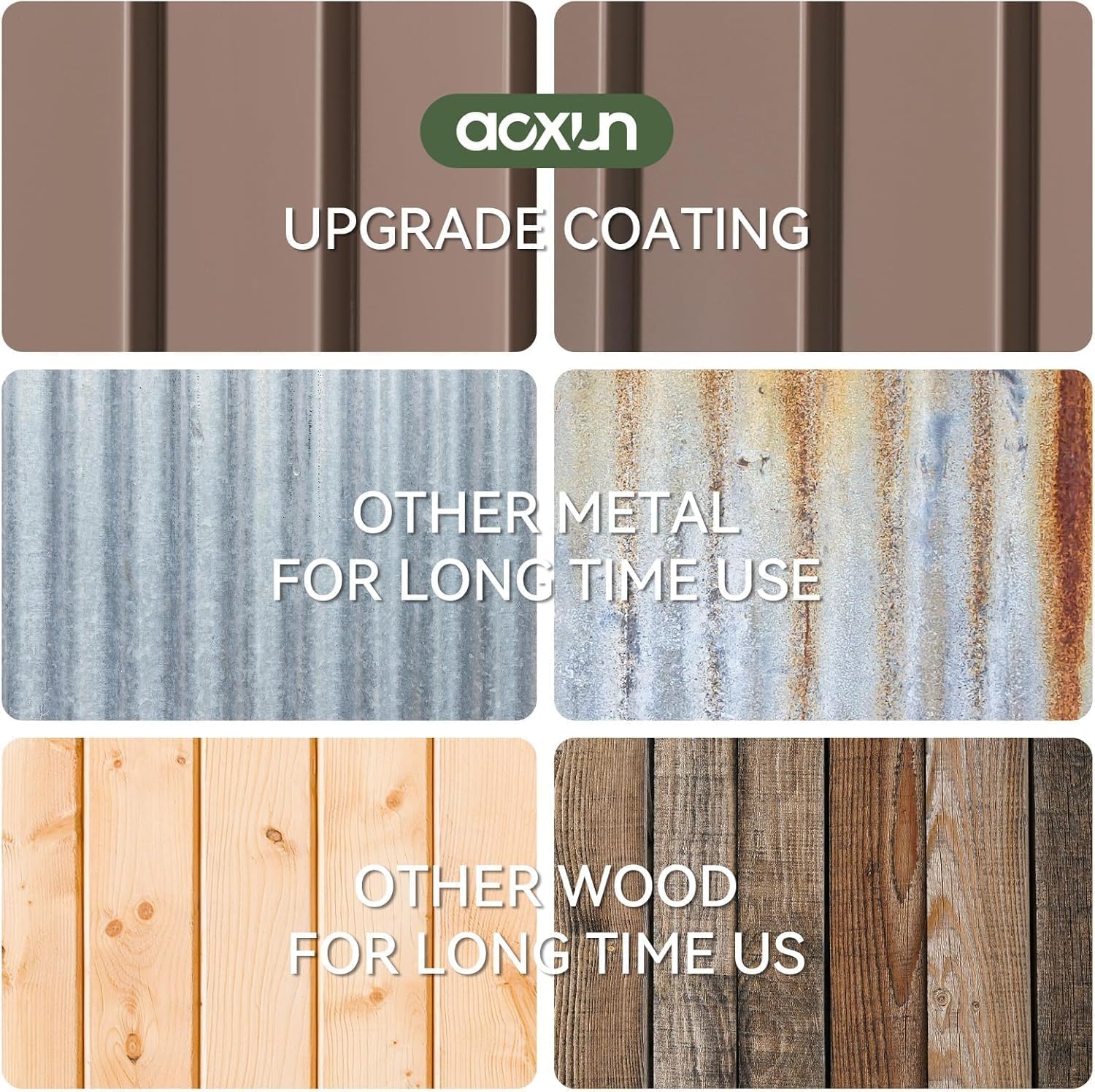 Abri de jardin extérieur Aoxun 6,2 x 4 pieds, abri de jardin en métal avec porte verrouillable et toit en pente, abri à outils, abri à vélos