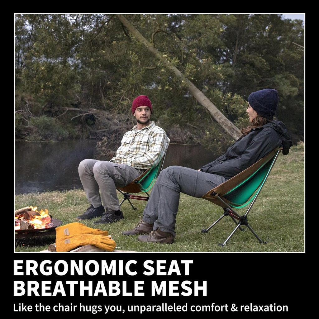 Chaise de camping ultralégère 2,12 lb Chaise de randonnée portable Chaise de randonnée pliante