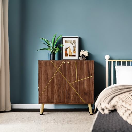 Meuble indépendant en bois noir pour salon, chambre, salle à manger et couloir