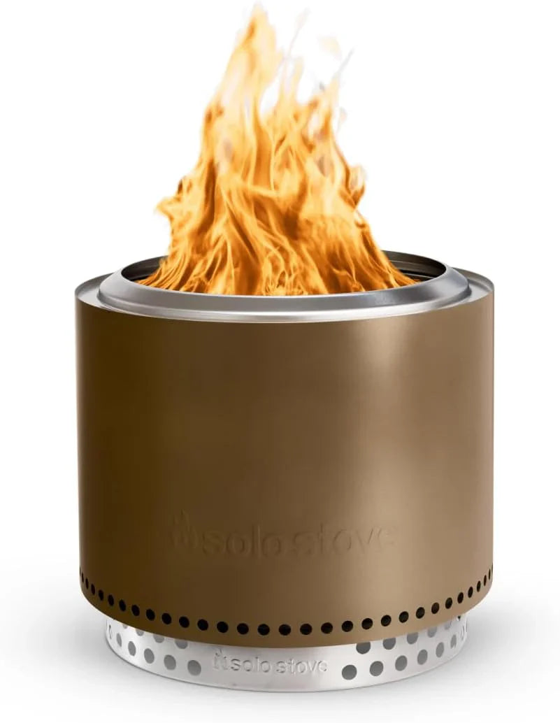 Solo Stove Bonfire 2.0 avec support, foyer sans fumée de 19,5 pouces, foyer à bois en acier inoxydable